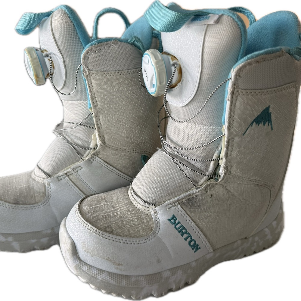 Burton Kids Snow Boots - White and Teal